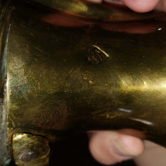 2x vintage brass and copper arabic coffee pots - Picture 3 of 9